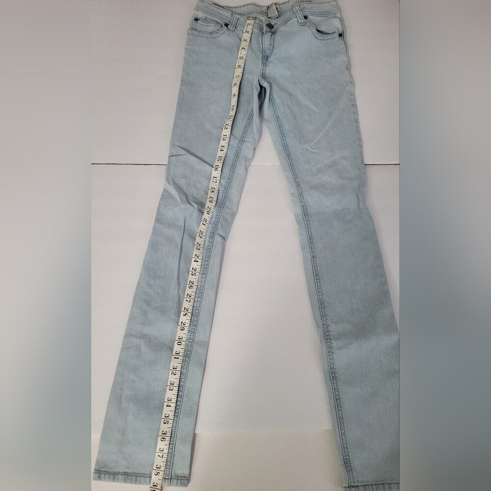 Wear it Declare it Light Blue Wash Juniors Twee Boho Casual Skinny Jeans - Picture 3 of 7